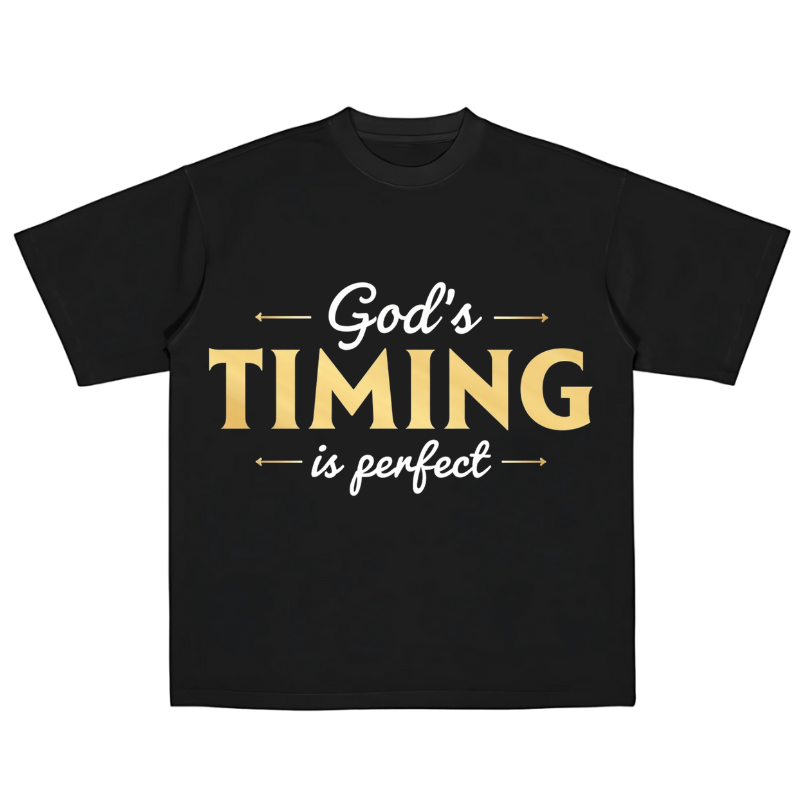 God’s Timing Is Perfect Cotton Shirt