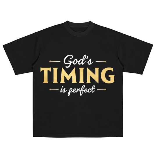 God’s Timing Is Perfect Cotton Shirt